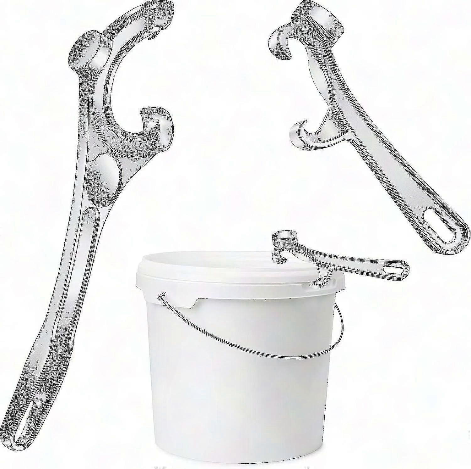 2er-Pack Aluminium-Eimeröffner für 5-Gallonen-Eimer - 8" oder 14" Metalldosenöffner (silber)