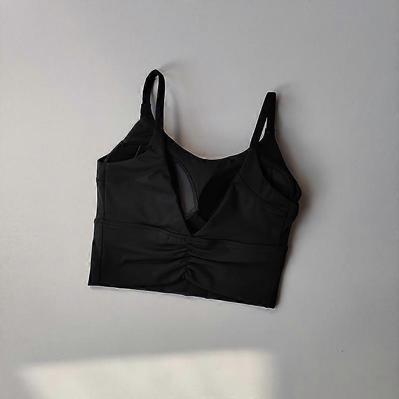 Integrated Gathering Shock-proof Yoga Bra Breathable Zipped Quick-dry Breathable Running Training Suit