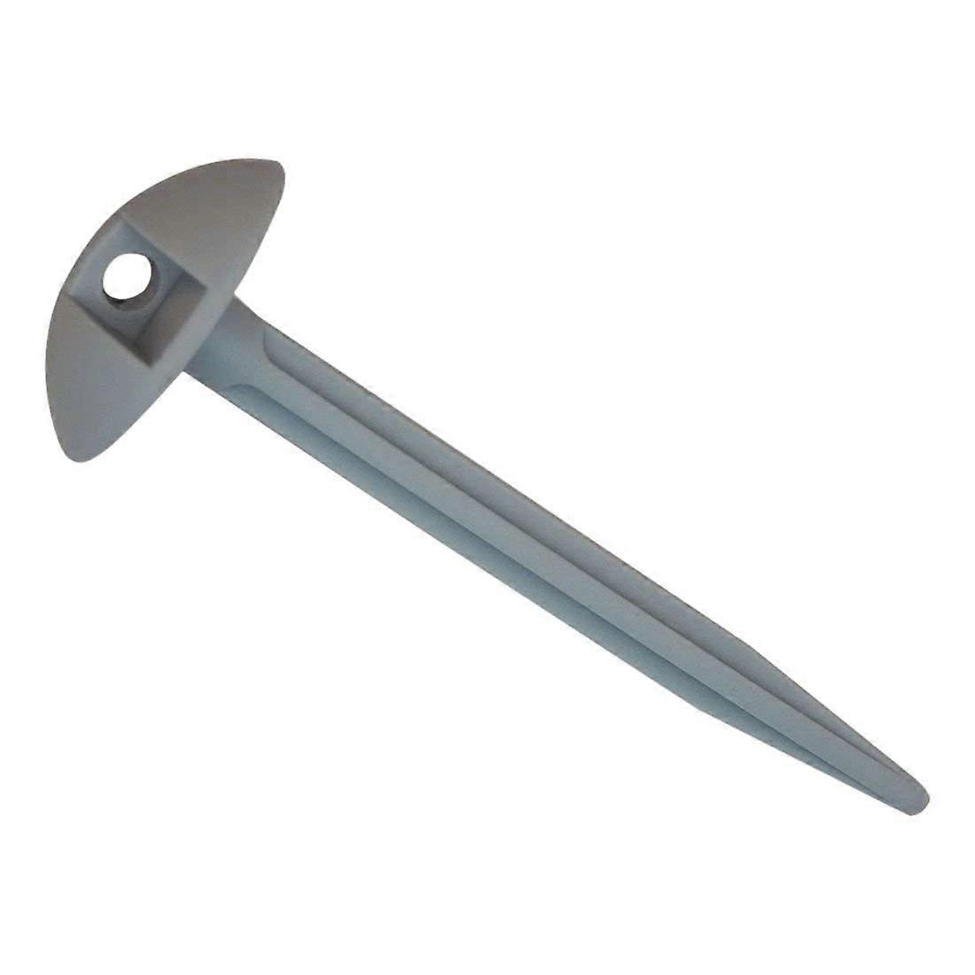 50 Pack Heavy Duty Grey Plastic Tent Pegs for Ground Sheet, Awning, and Carpet Use, 10 Inch Size