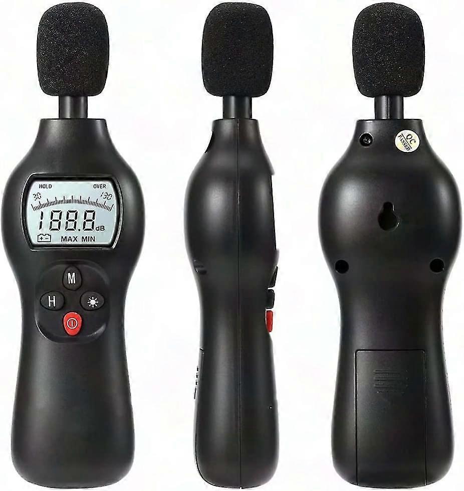 1PCS Portable LCD Digital Decibel Meter Sound Level Noise Monitor 30dB-130dB