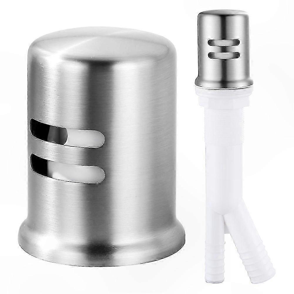 Kitchen Sink Air Gap Cover, Solid Brass Overflow Vent Cap for Dishwasher Plumbing Connection