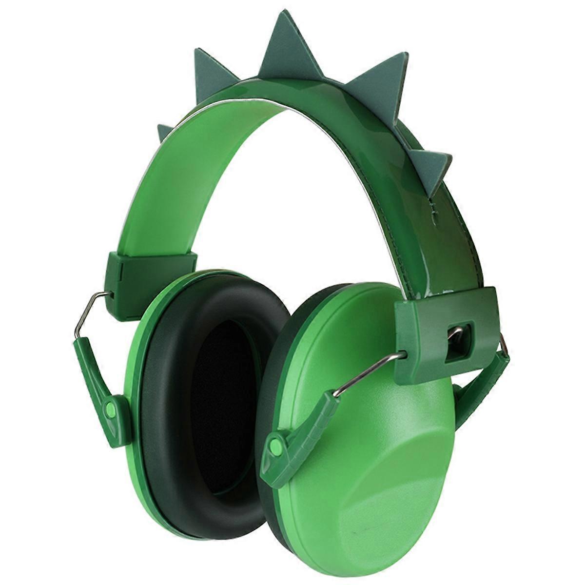 Green Ears Kids Earmuffs Adjustable Anti-Noise Hearing Protector
