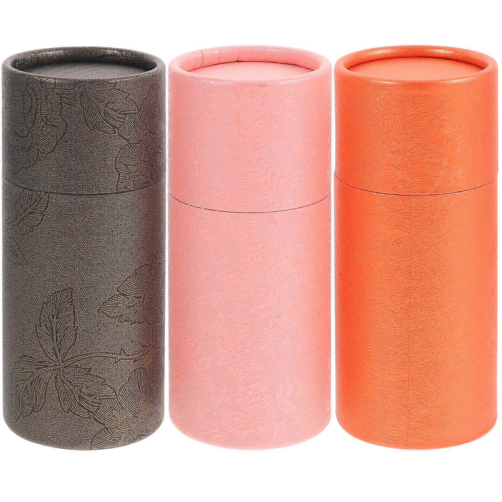 Small Paper Boxes Cylindrical Multipurpose Packing Box with Assorted Color Paper Material for Gift Giving 6Pcs
