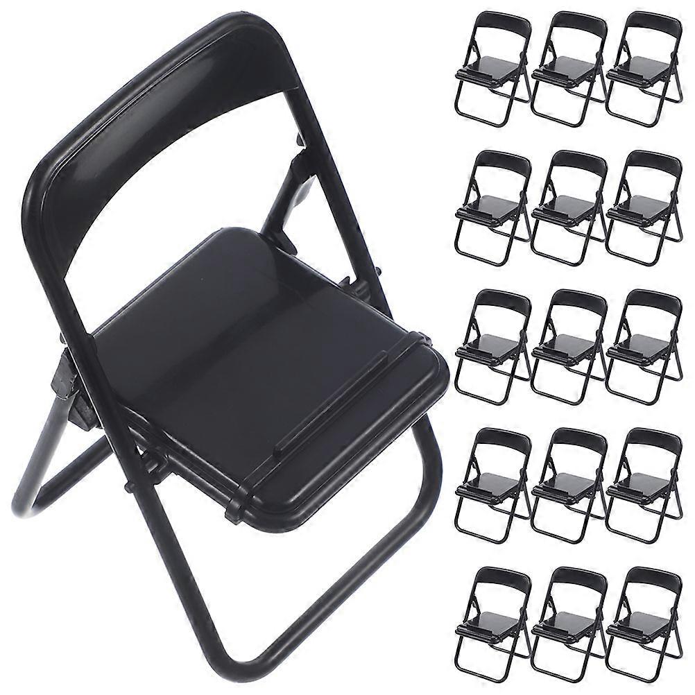 25pcs Mini Folding Chairs for Dollhouse Desk Decor – Portable Tiny Chair Props for Crafts, DIY Projects & Smartphone Holder – Space Saving Design