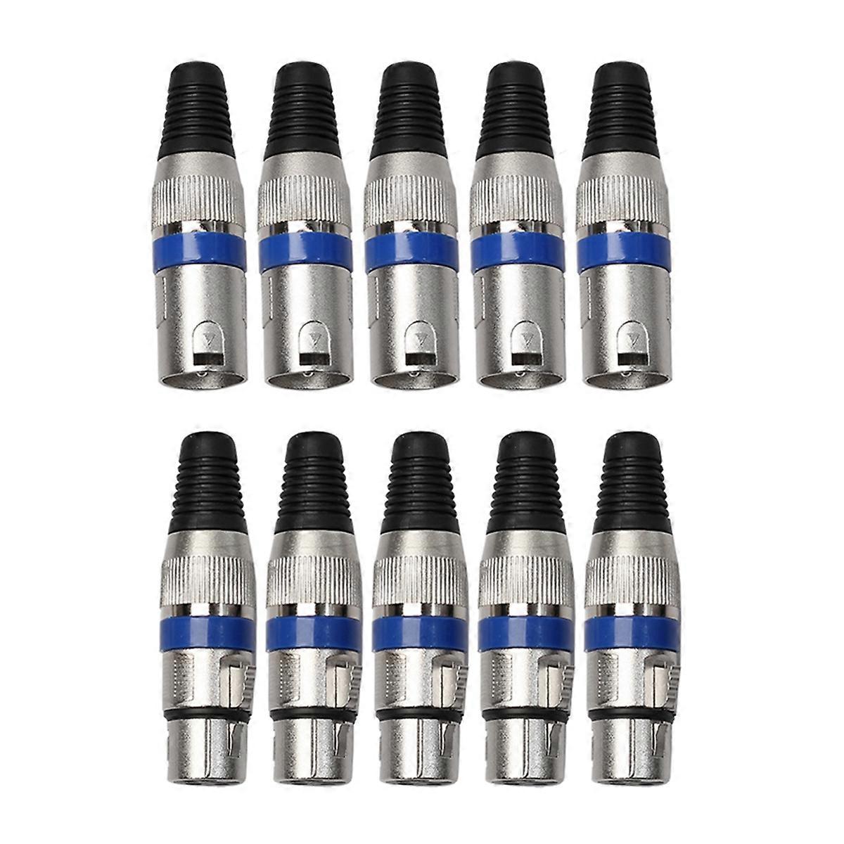 XLR 3-Pin Female Multi-Function Cable Sockets for Video and Audio Connections Portable and Practical