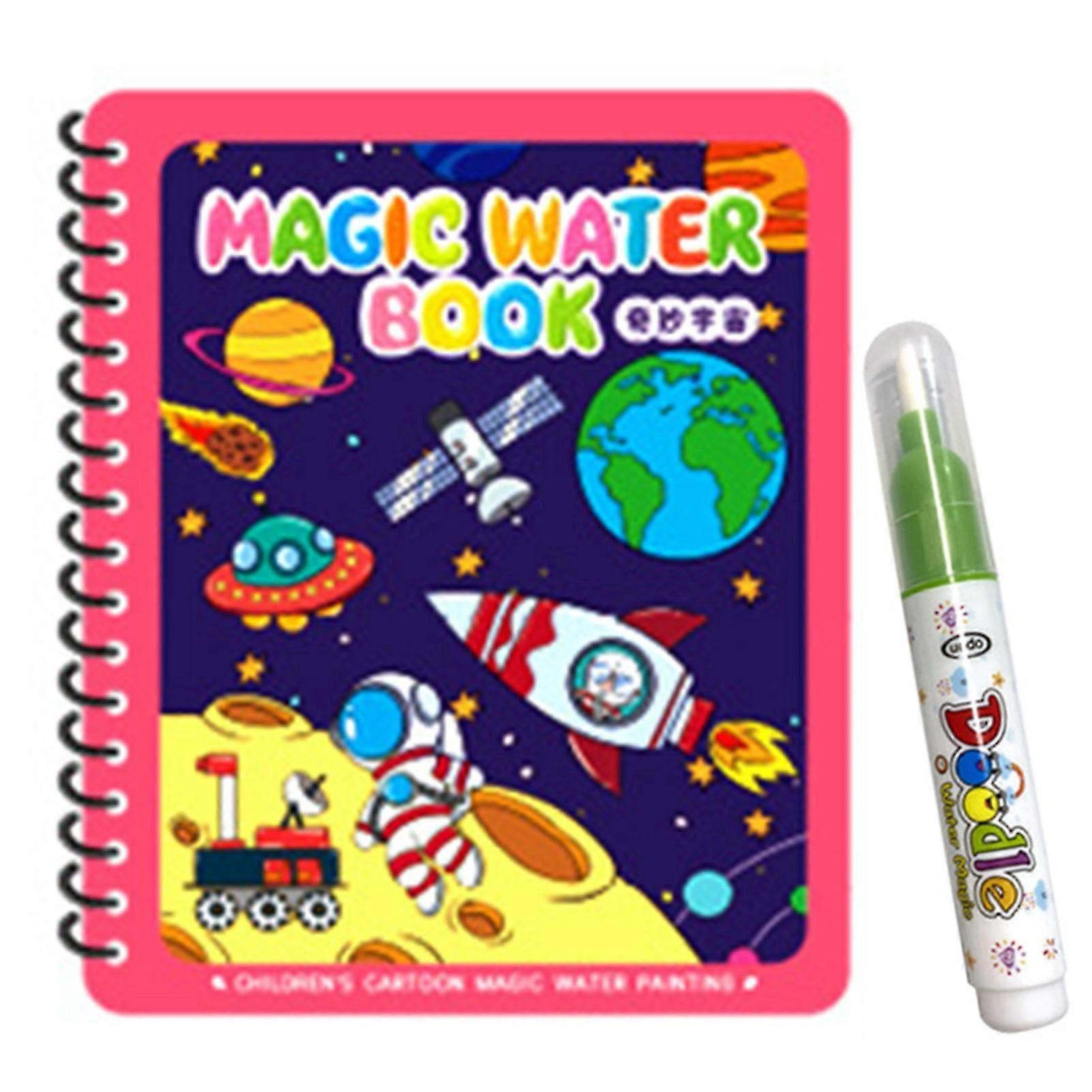 قابلة لإعادة الاستخدام الكرتون تحت عنوان سحر كتب الرسم للأطفال كتب سريعة الجفاف مع قلم الرسم التعليم هدية للأطفال