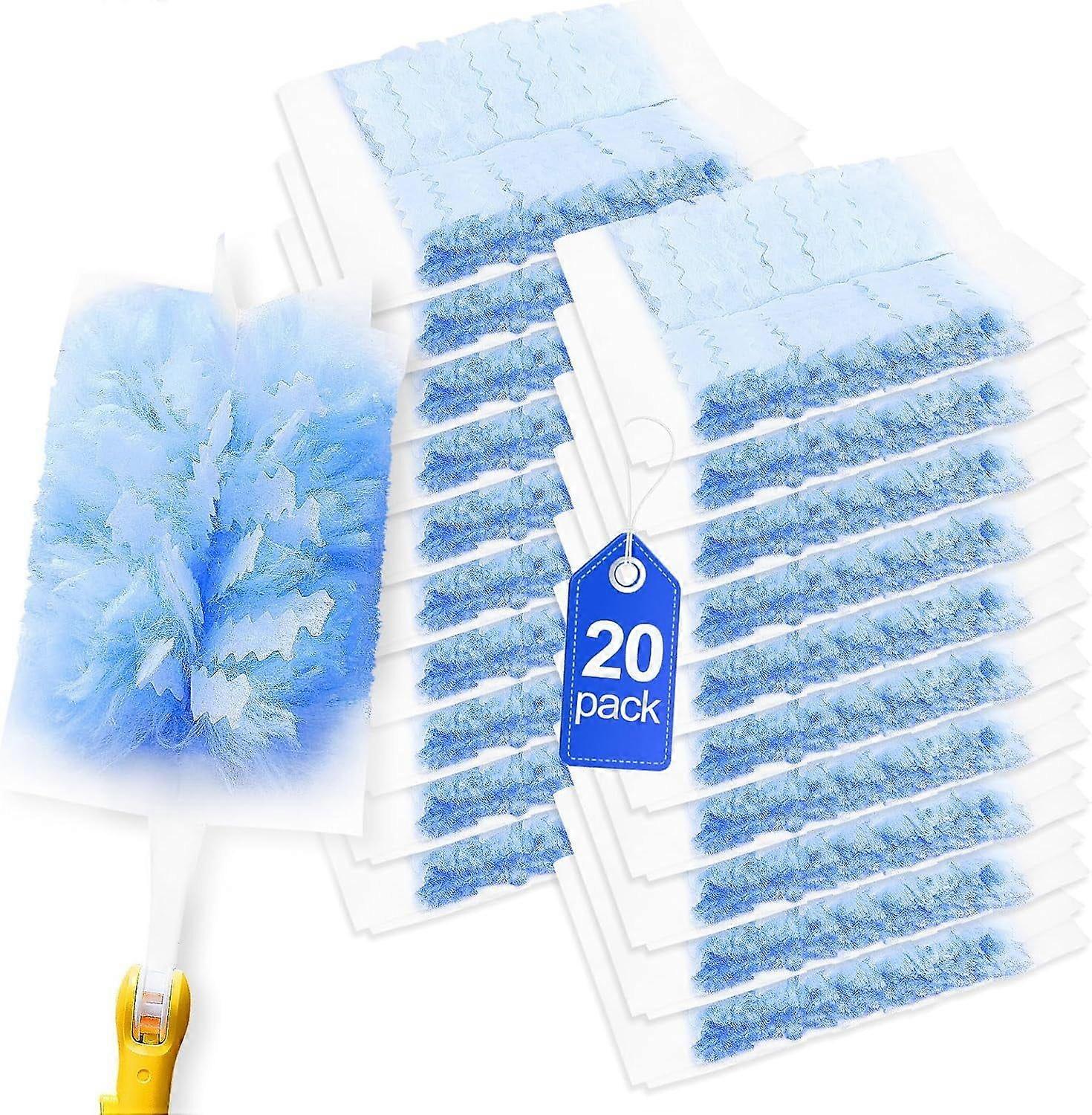 20 Pack Disposable Duster Refill for Hand Duster, Dusters Refills for Cleaning