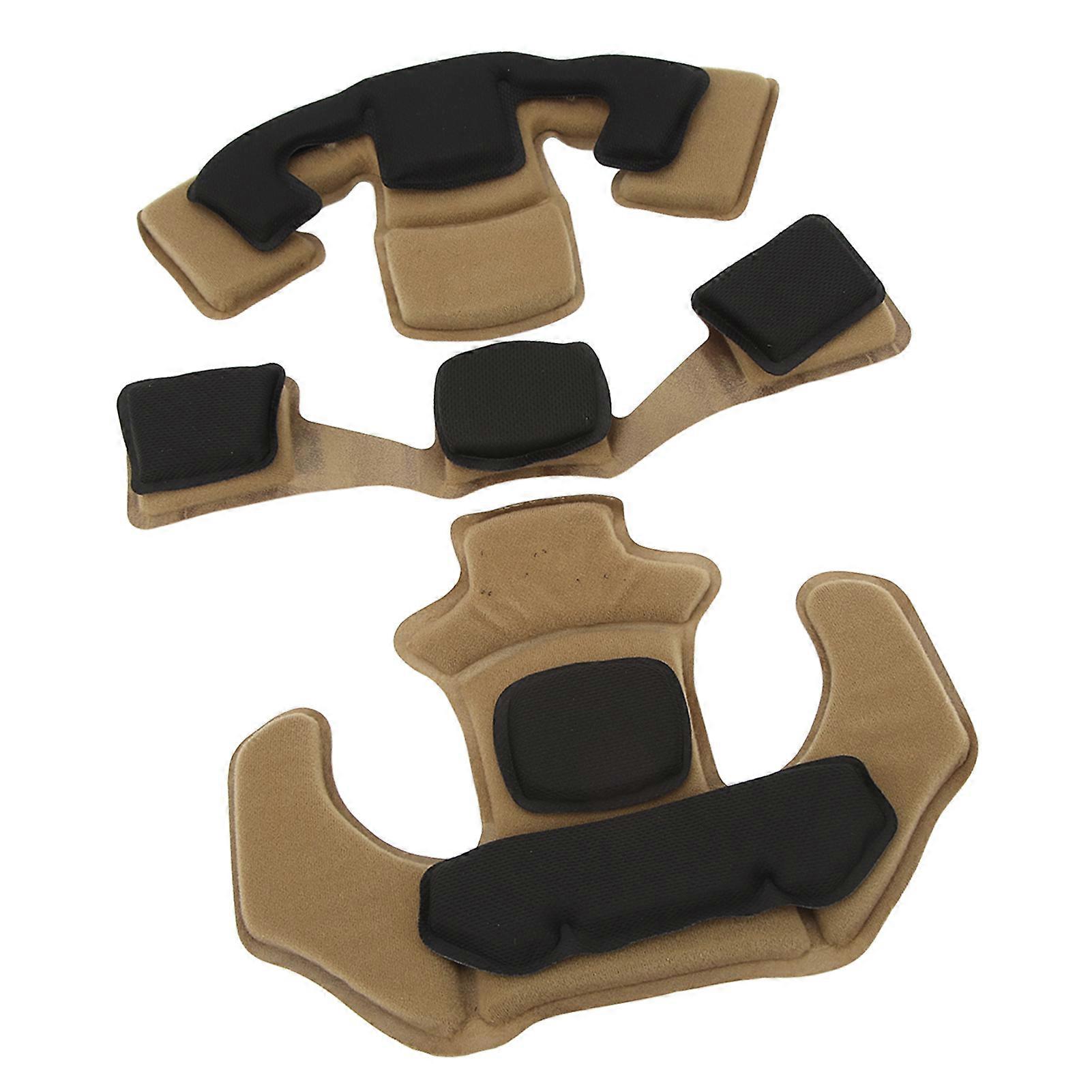 Helmet Cushion Head Pad Set 2-Layer Memory Foam for WENDY Tan