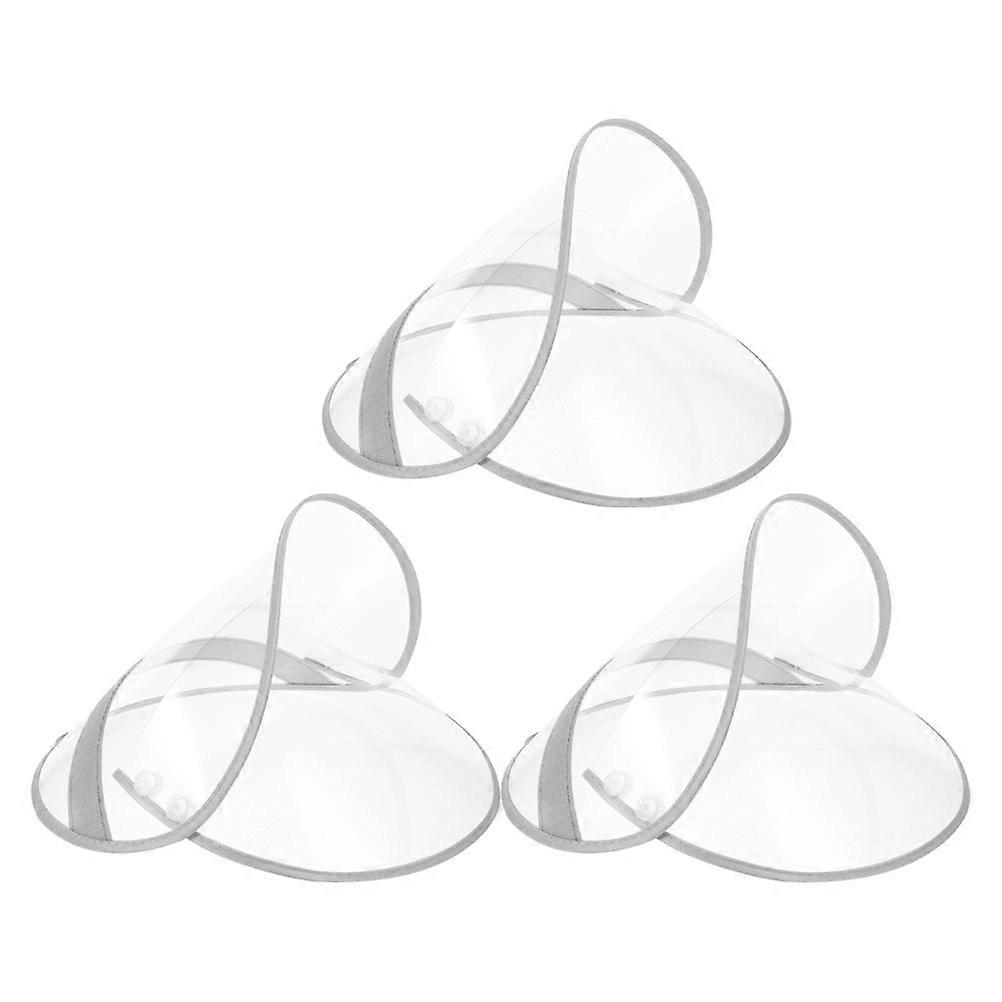 Transparent Plastic Weather Shield Hat Brim for Shop 3pcs Practical Rainproof Accessories
