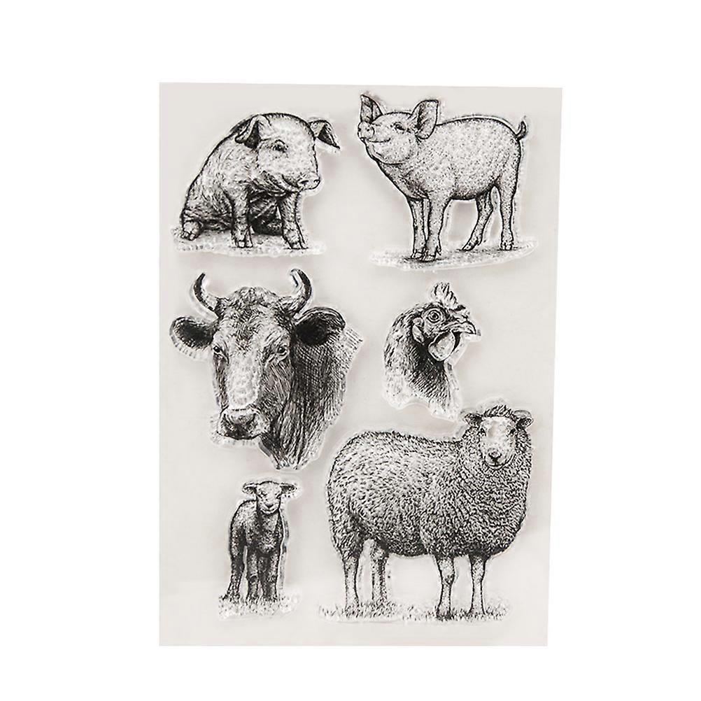 Multi Color Flat Scrapbooking Stamps for Notebook and Card Making Using Durable Tpr Material 1Pcs