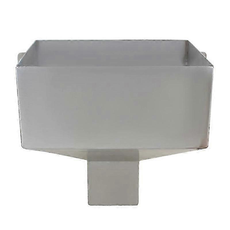 For Stainless Steel Square Funnel 1pc Side Inlet Hopper Siphon Rainwater Discharge Downspout Hopper