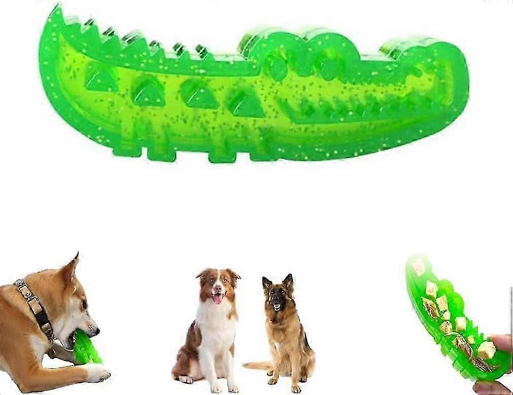 Slow Feed Chew and Fetch Crocodile, Dogs Slow Feeder Puzzle Toy, Alligator Treat Dispensing Dog Toys Keep Them Busy, Alligator Dog Chew Toy for Dogs T