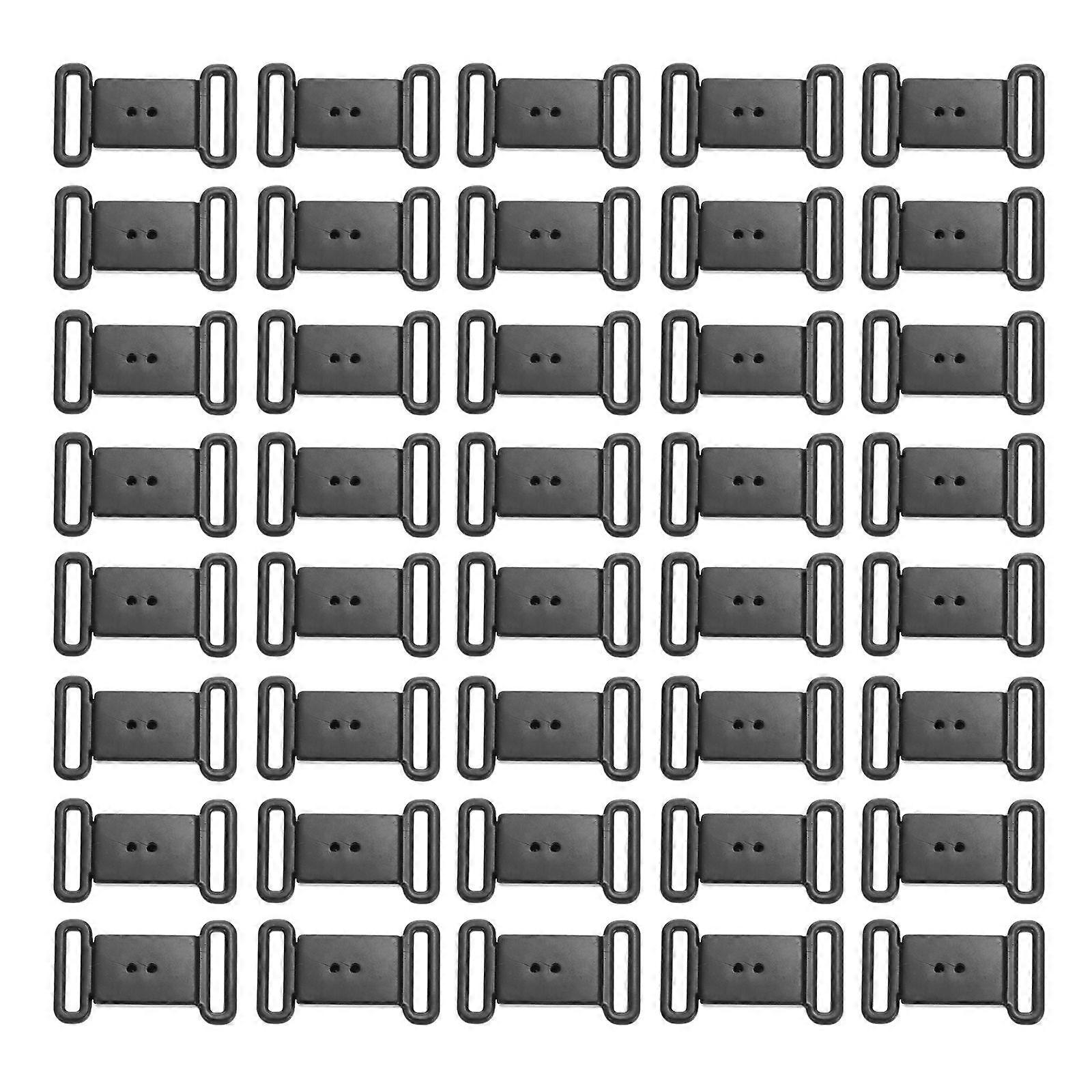 100pcs Plastic Clasp Replacement DIY Breakaway Safety Clasps for Bra Bow Tie