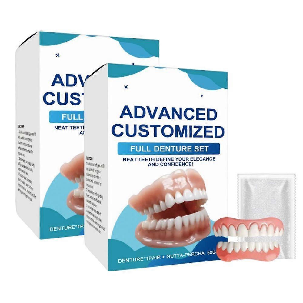 Full Denture Set for Men and Women Upper and Lower Denture False Teeth