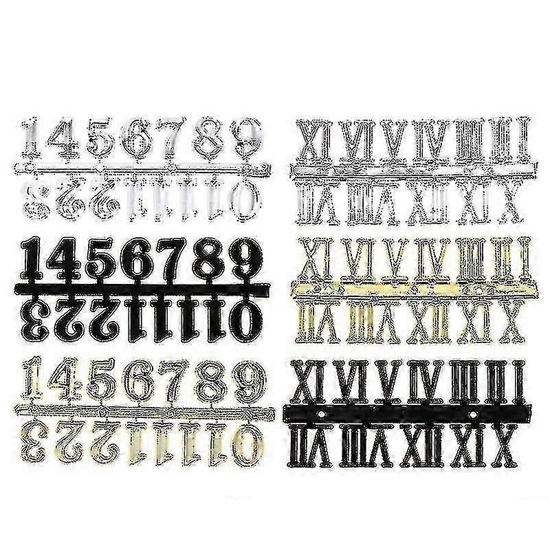 Plastic Clock Numerals For Clock Use