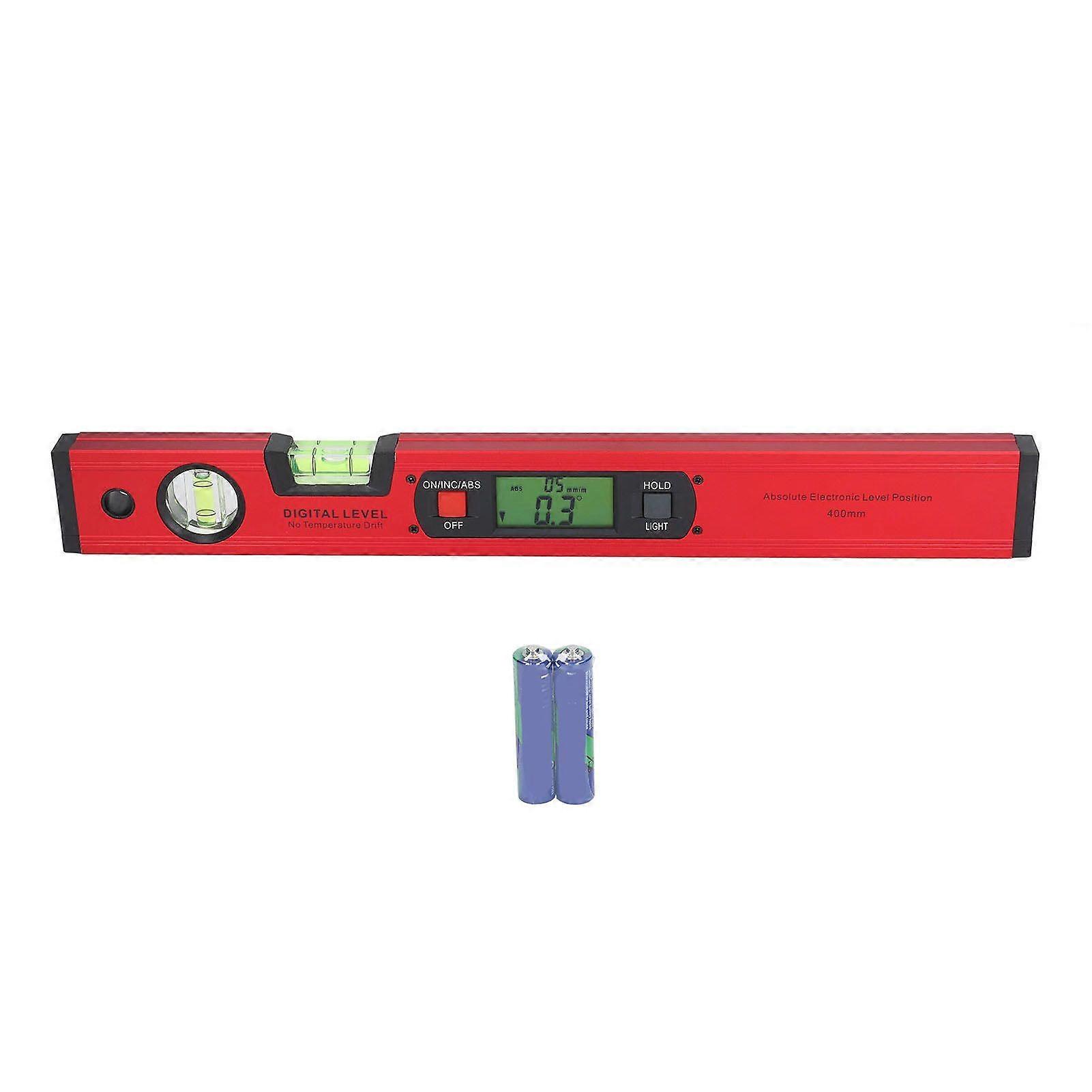 400mm Digital Level Ruler Electronic LCD Display Aluminium Alloy Magnetic Digital Protractor