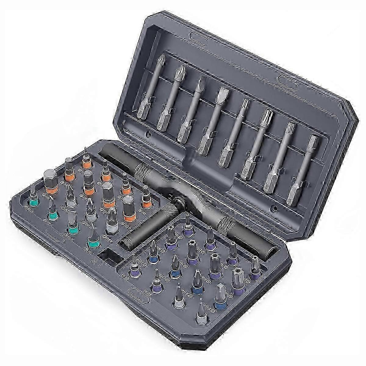 Professional screwdriver set magnetic 42-in-1 for precision disassembly tasks