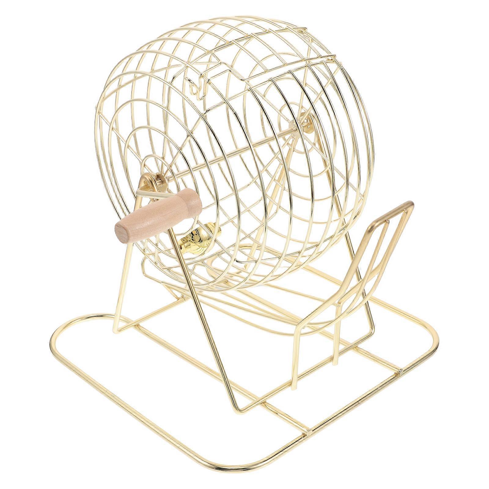 Game Balls Cage Featuring Child-Safe Design and Wood Handle Holder
