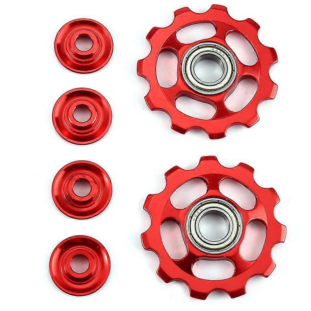 Bike Derailleur Pulley Rear Derailleur Pulley Aluminum Alloy 11t 4Pcs