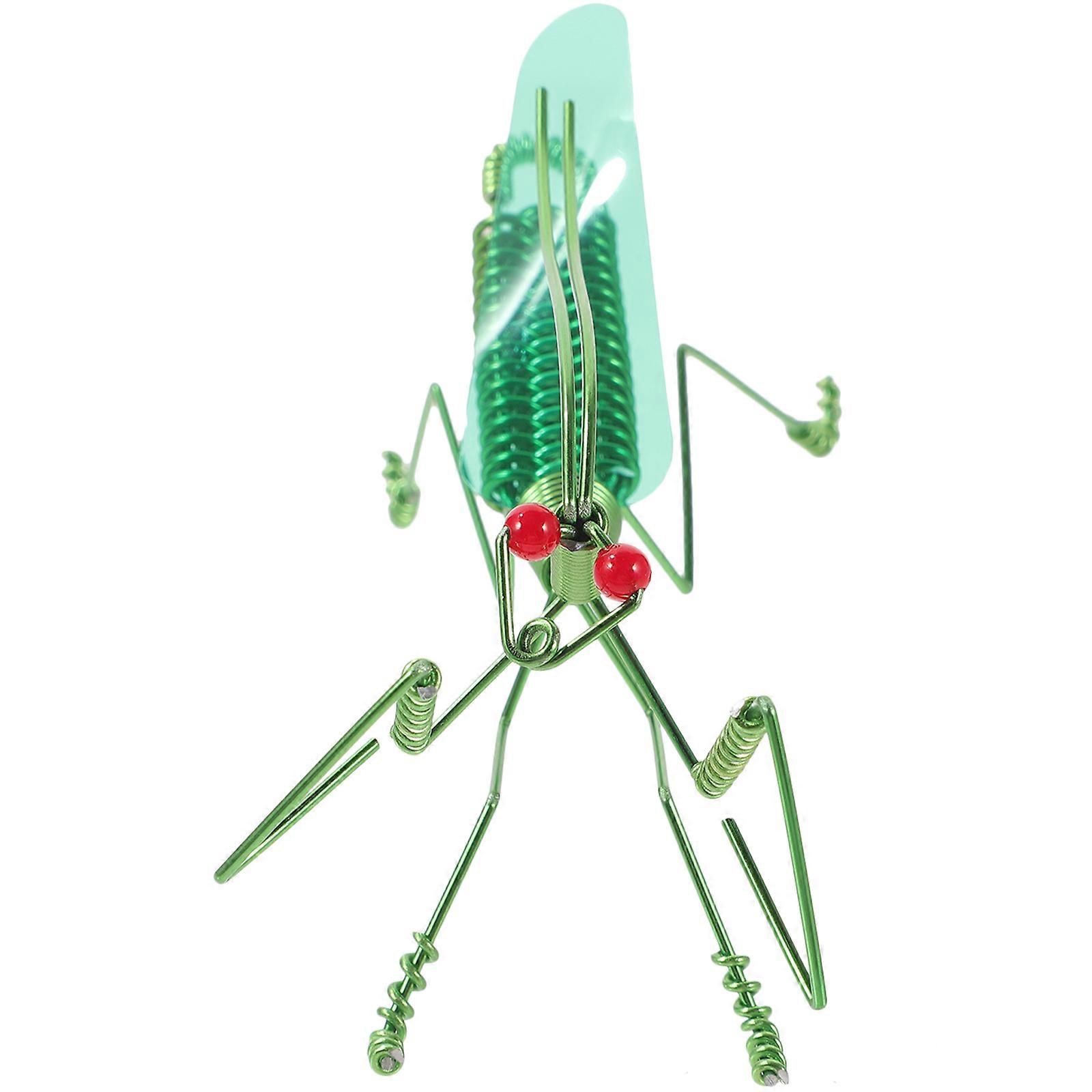 Aluminum Wire Mantis Statue Indoor Desktop Decor Handmade 3Pcs Set