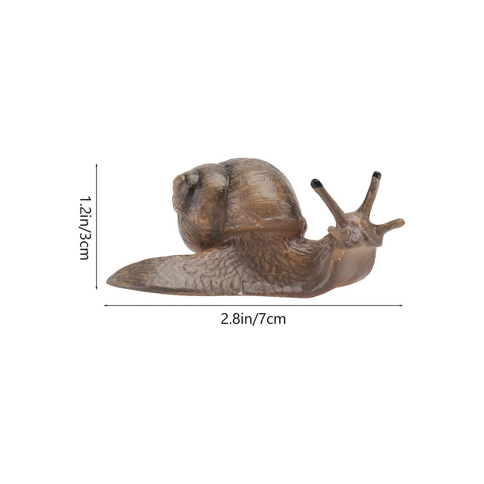 Snail Growth Cycle Figurines Decorative Ornament with 4Pcs Set for Kids