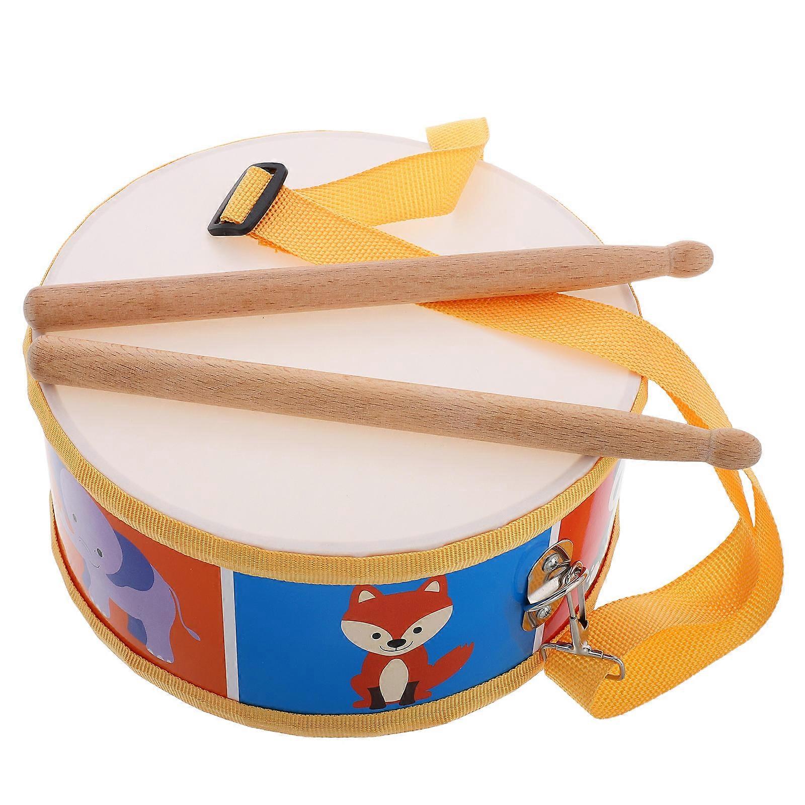 Drum Set Snare Drum Orff Percussion Instrument for Musical Activities with Drum Sticks 1 Set