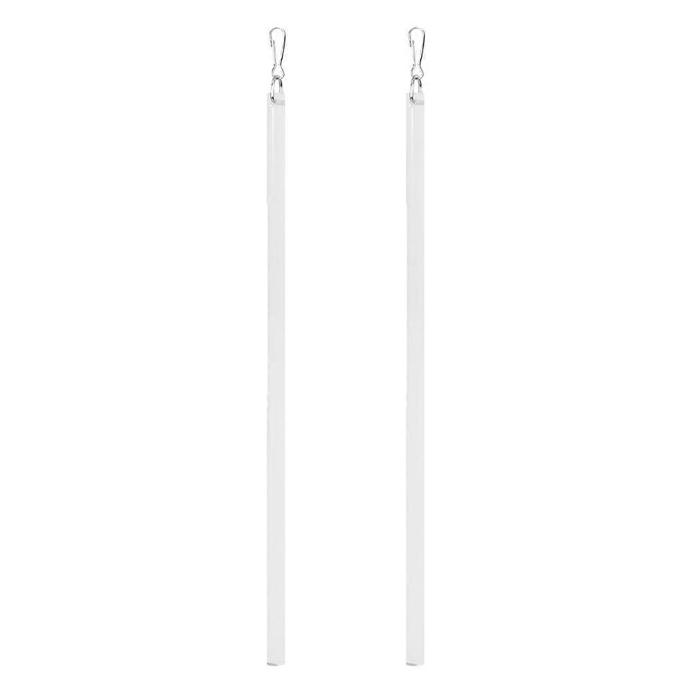 Transparent Acrylic Curtain Pull Rod for Easy Drapery Opening 8Pcs Set