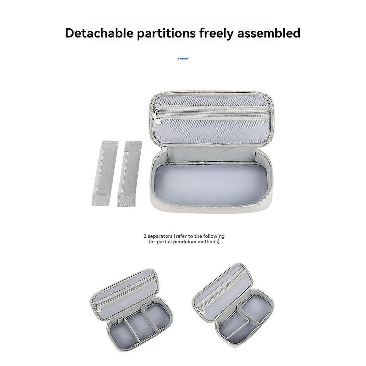 Portable Cable Organizer Waterproof Storage Bag Black