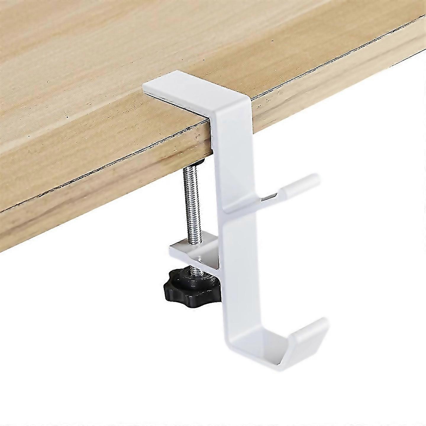 For 1 Piece Adjustable Table Side Hook Hook Stand Without Drillingwhite