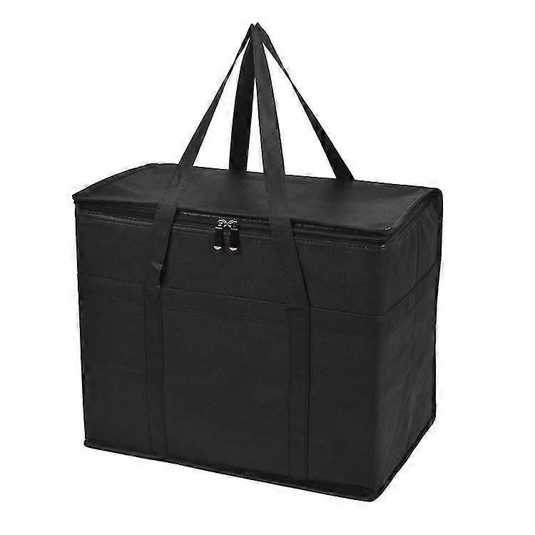 1 Pack Insulated Reusable Grocery Bag Delivery Bag With Double Zipper
