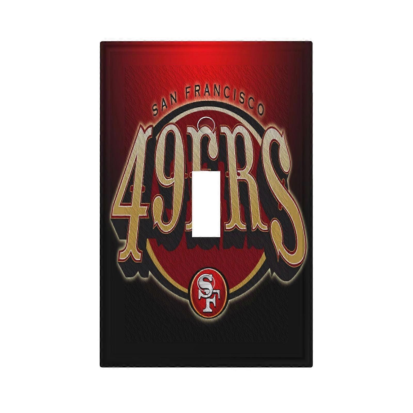 SF 49erss Switching Lights Single Leather Roman Frame Switch Panel Wall Panel Single Double/Pull Light Switch