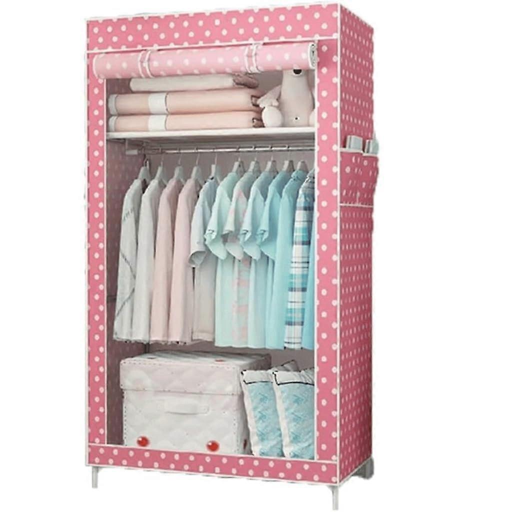 Wardrobe NonWoven Fabric Zippered Storage Dormitory Reinforced Combination Organizer