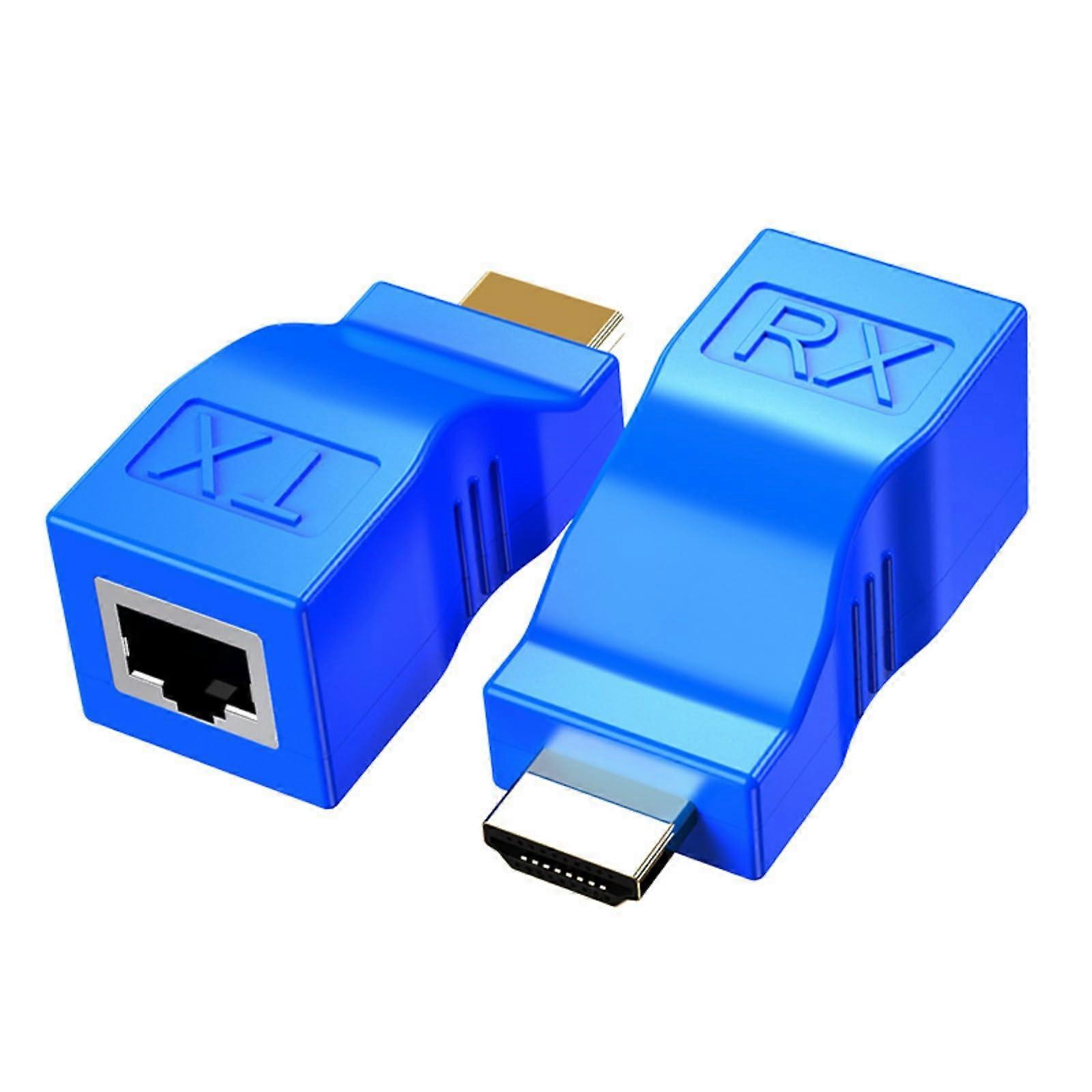 HDTV Extender Over RJ45 For HDMI Transmission Up To 30m 1080p Network Repeater