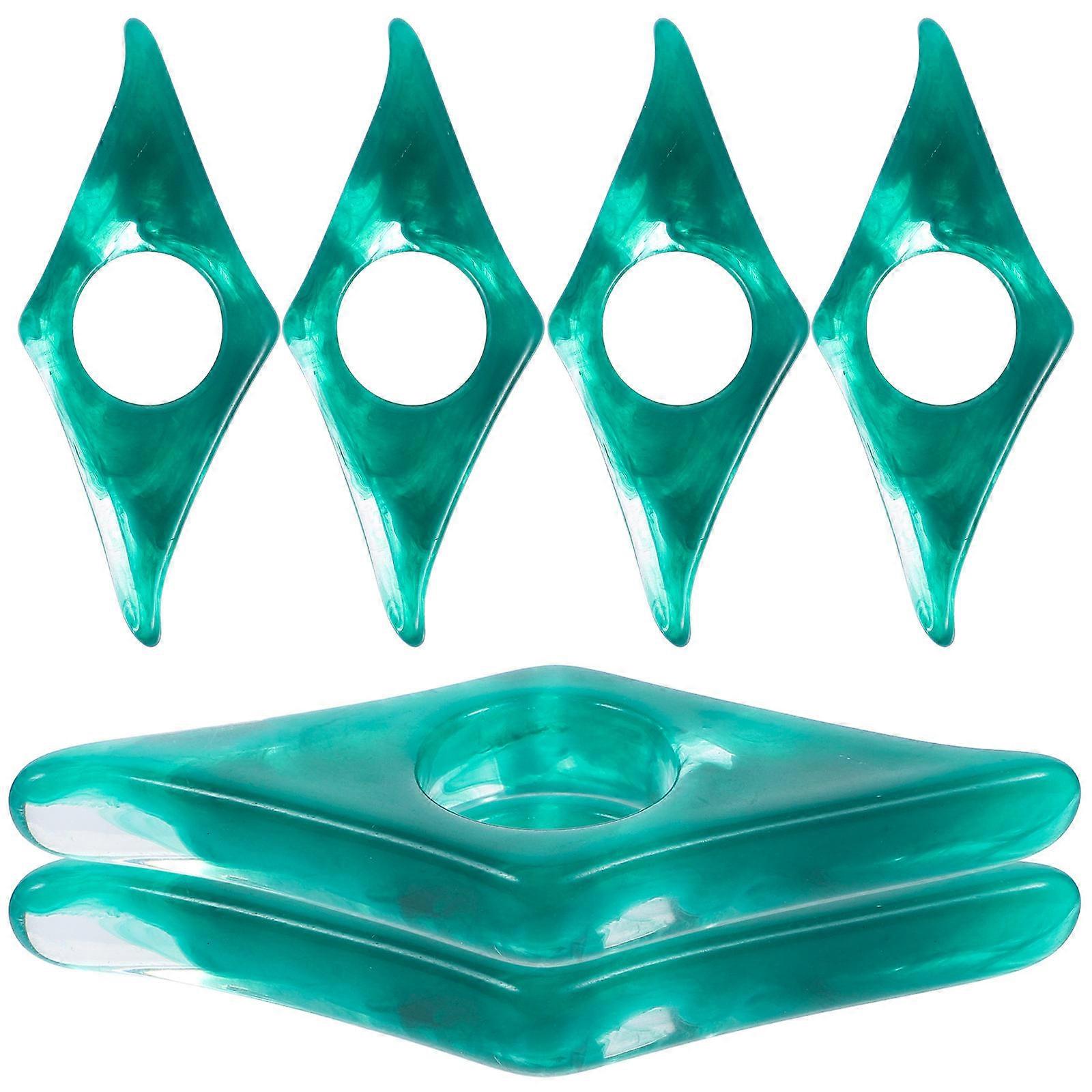 Reading Assistance 24Pcs Resin Book Page Holder For Convenient Reading Decoration Green Thumb Ring Shape