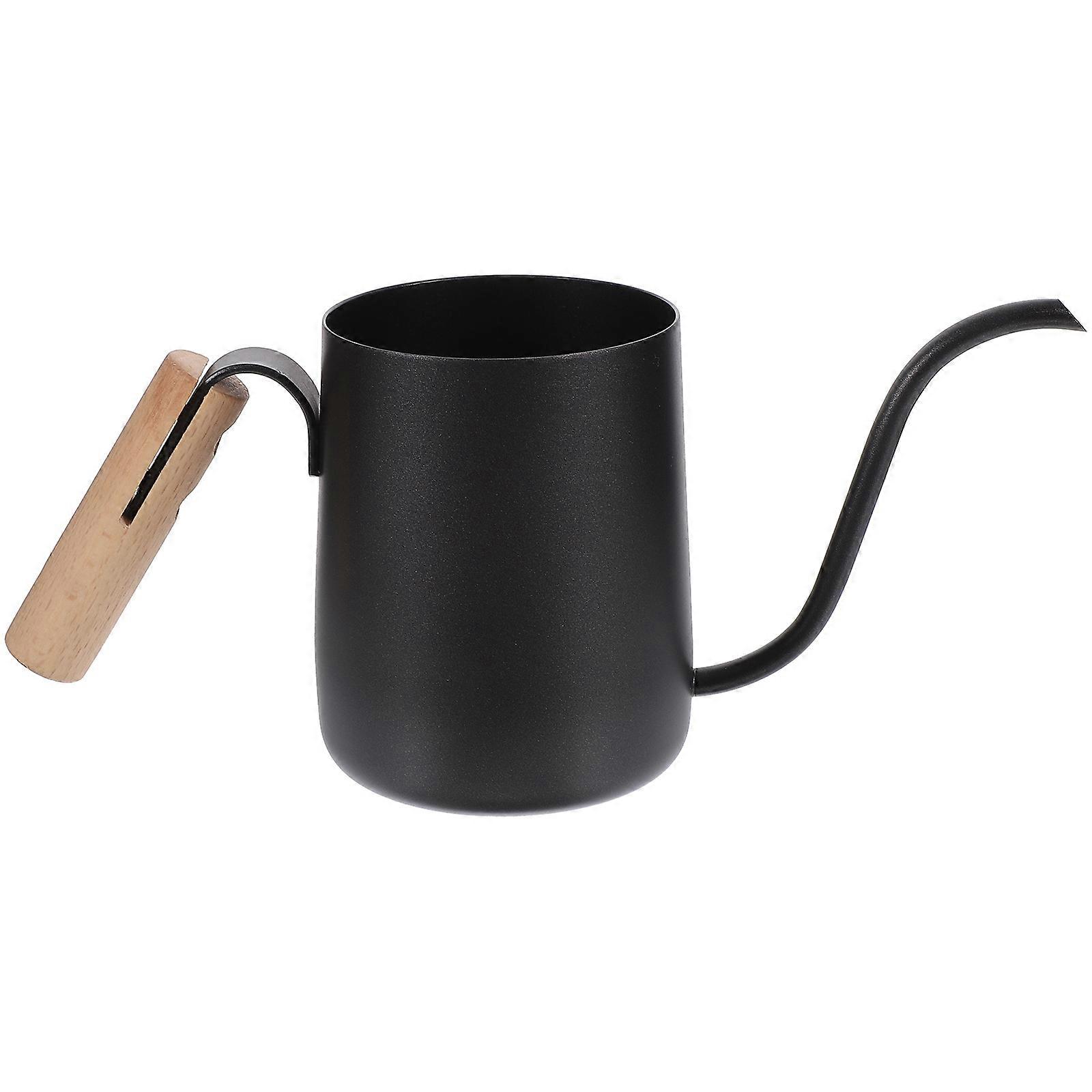 Gooseneck Kettle 3Pcs Stainless Steel Coffee Pot For Coffee Enthusiasts Modern Design Black Color With Fine Spout