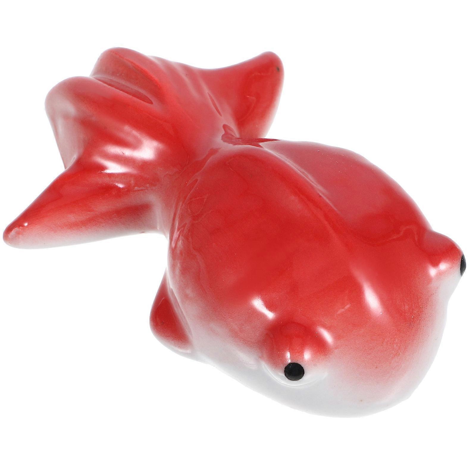 Floating Fish Ornament Ceramic Fish Statue for Decoration 3Pcs Set