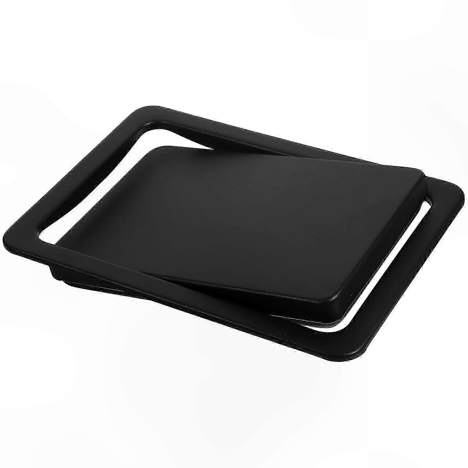 Stainless Steel Recessed Trash Can Lid with Grommet for Household Waste Management, 1-Pack