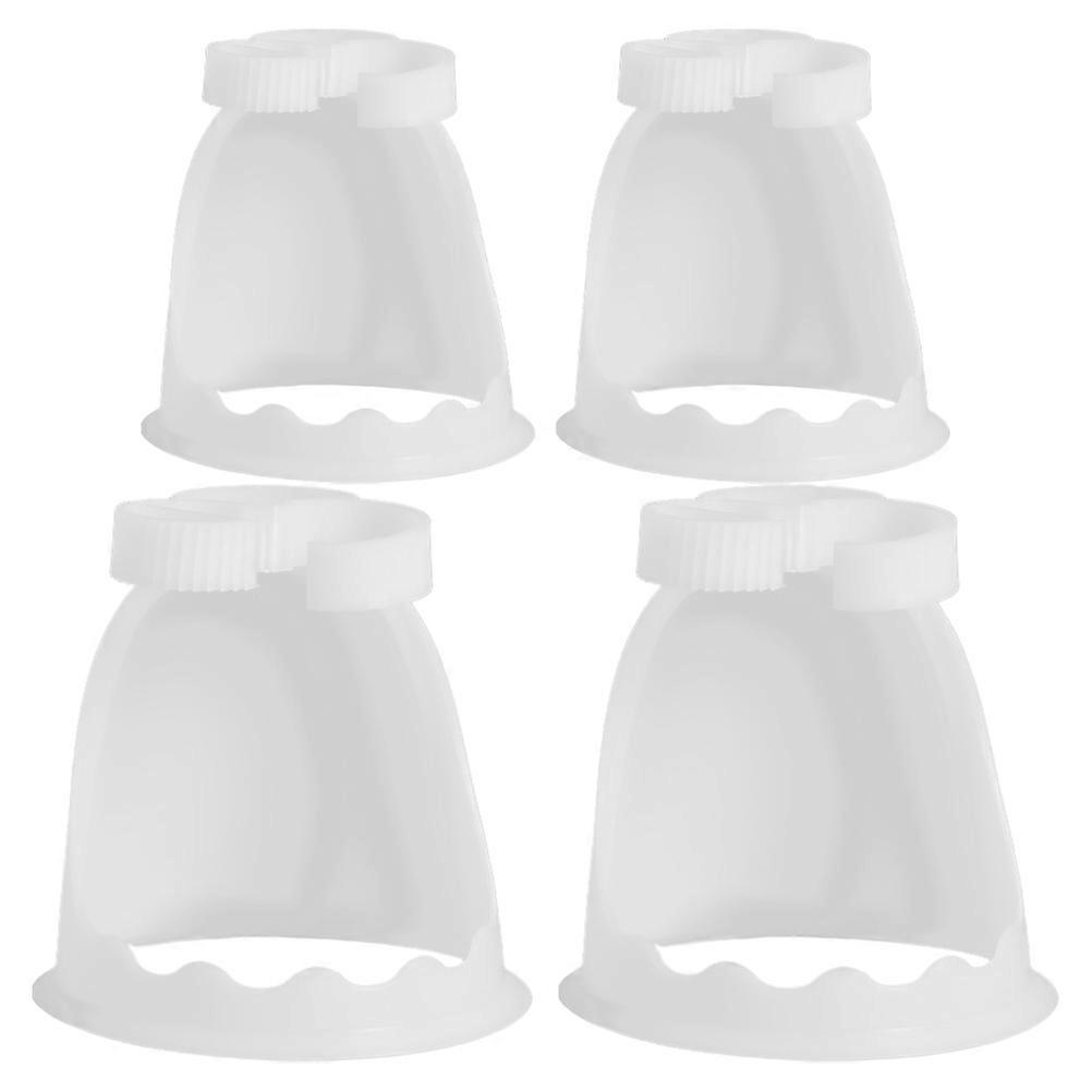 Flower Arrangement Base Bouquet Liner for Fixation Use 4Pcs White PP