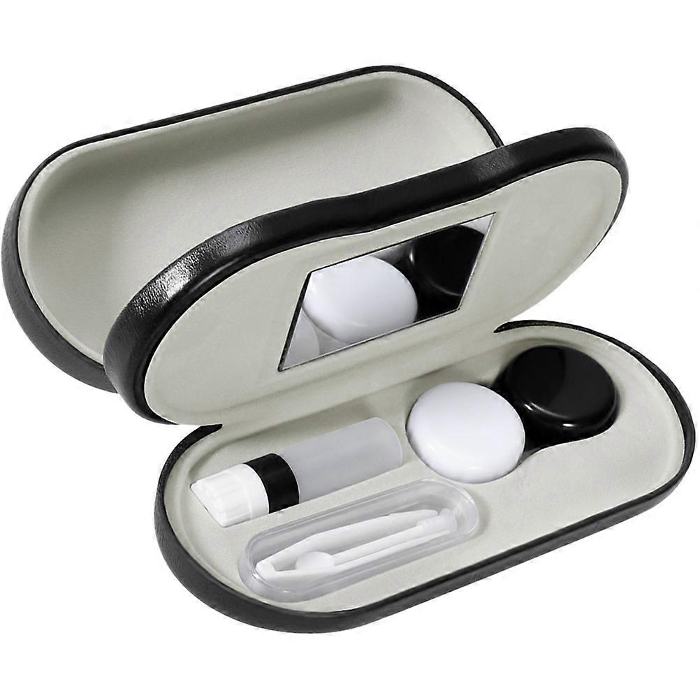 Portable Glasses Organizer for Storage 3Sets Double Layer Hard-Shell Glasses Box