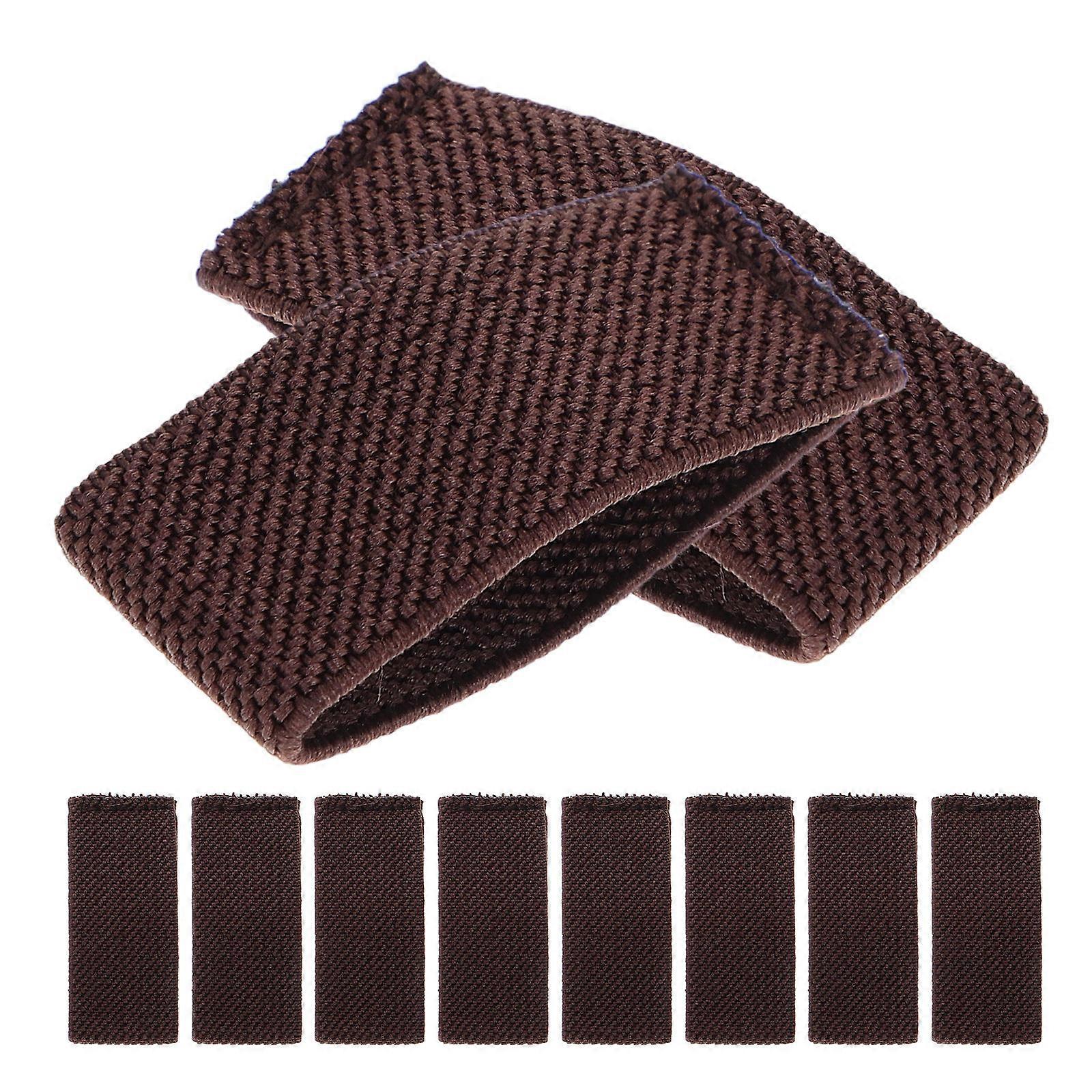 10Pcs Belt Keepers Organizer For Wide Belts And Backpack Straps In Coffee Color Featuring Design Durable Holder