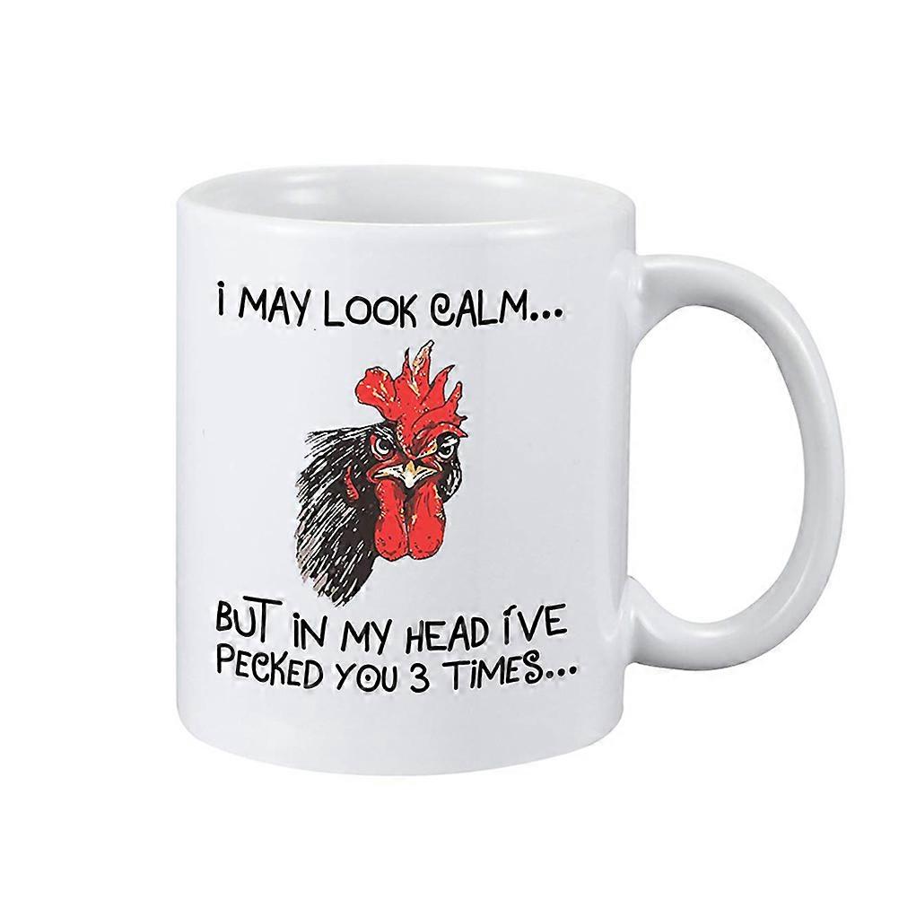 Coffee Mug Ceramics Cup for Drinking Coffee 2Pcs White