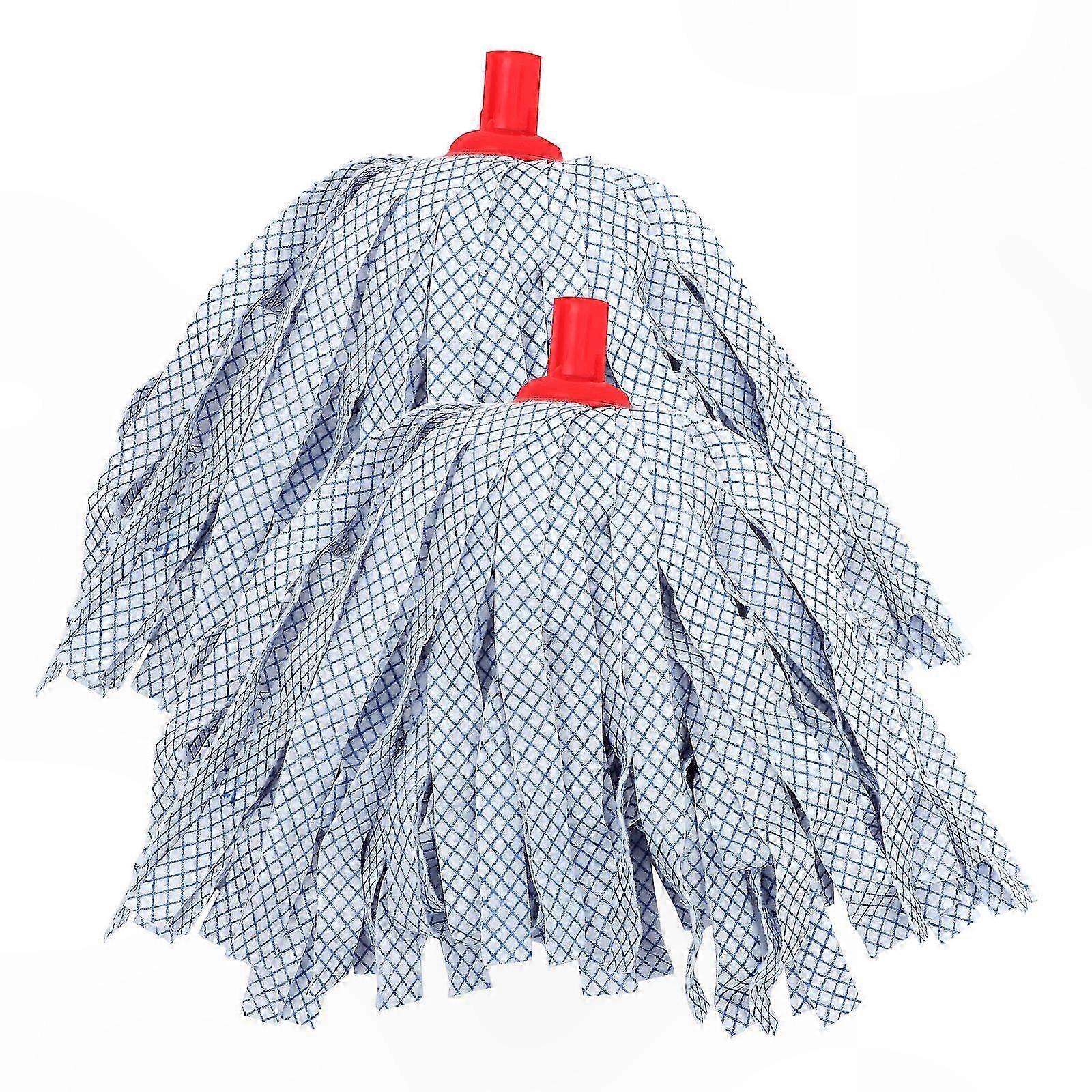 2-Pack Microfiber Mop Head Refills for Versatile Floor Cleaning Solutions