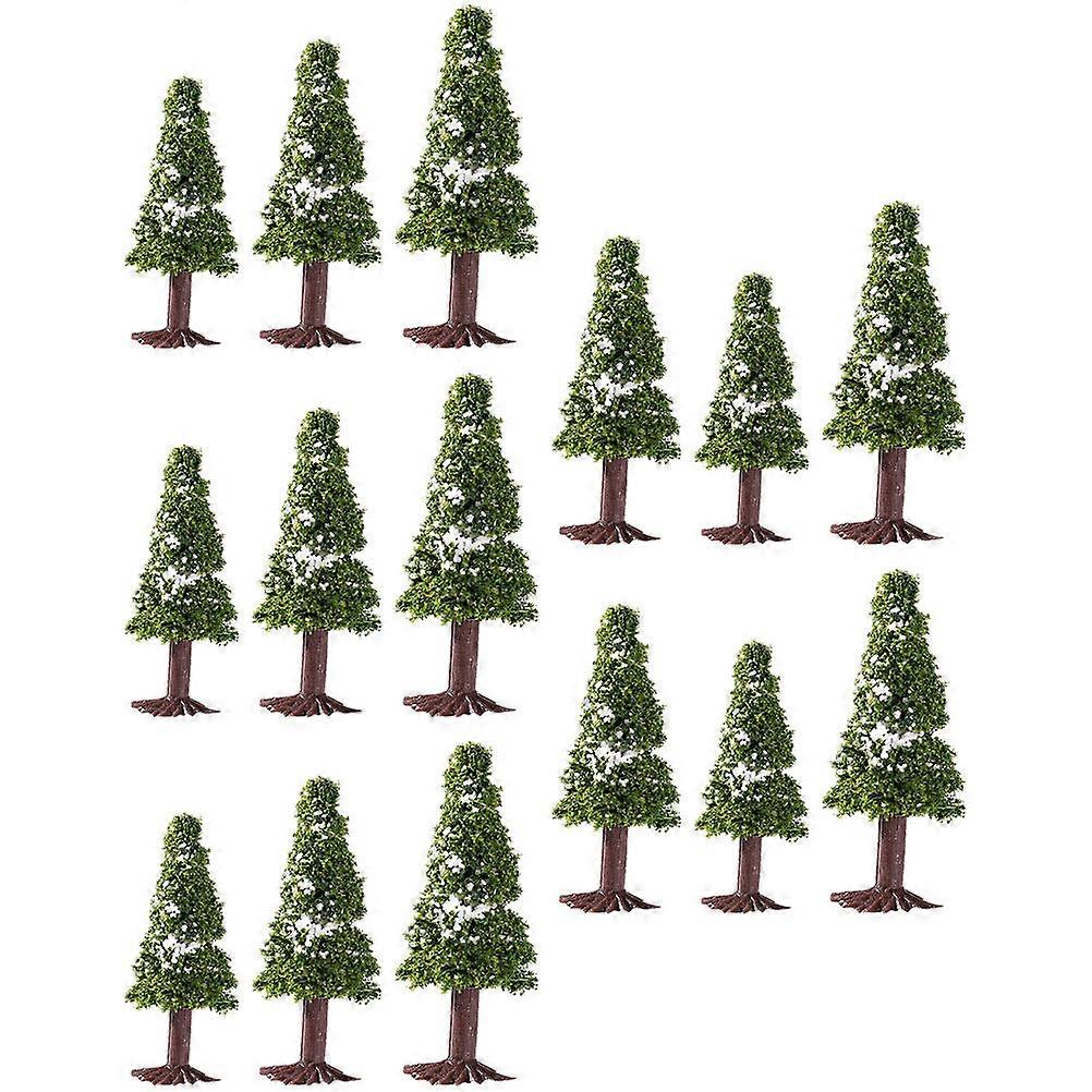 Pine Tree Model for Landscape Scenery Decoration with 30Pcs Green Trees