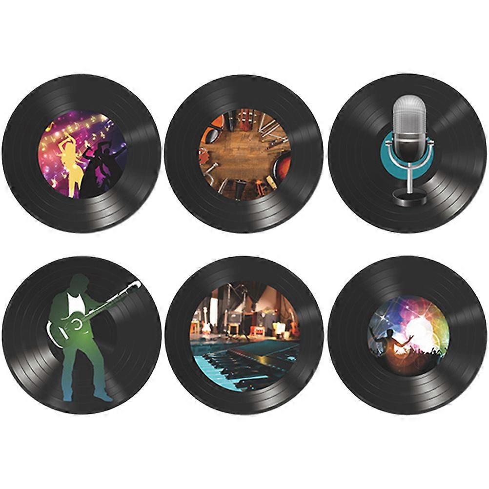 Record Wall Decor Vinyl Record Wall Sticker for Decoration 18Pcs Pack