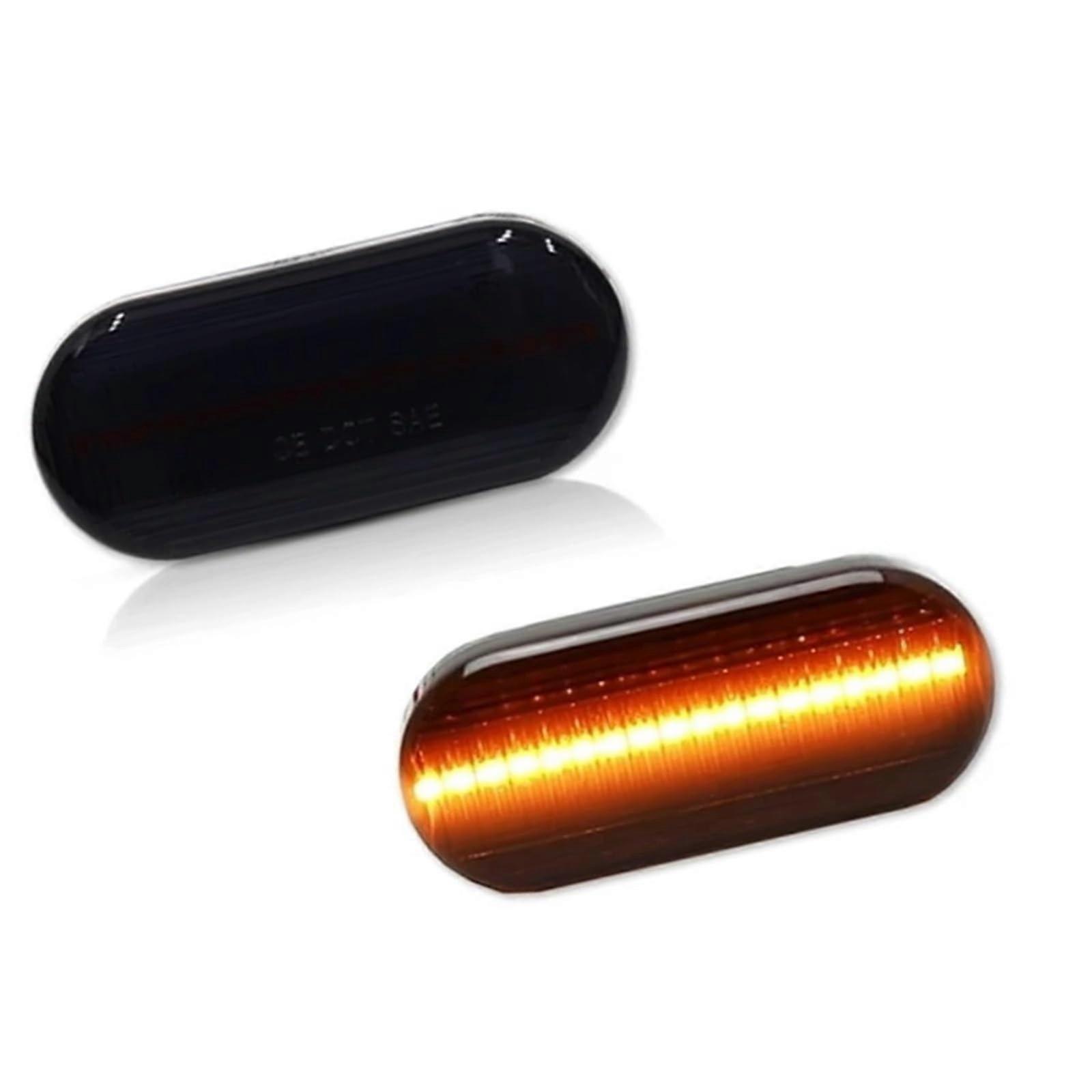 Side Mirror Indicator LED Dynamic Side Marker Light Turn Signal Light For SEAT Ibiza 6L Toledo Cordoba Smoked No Dynamic