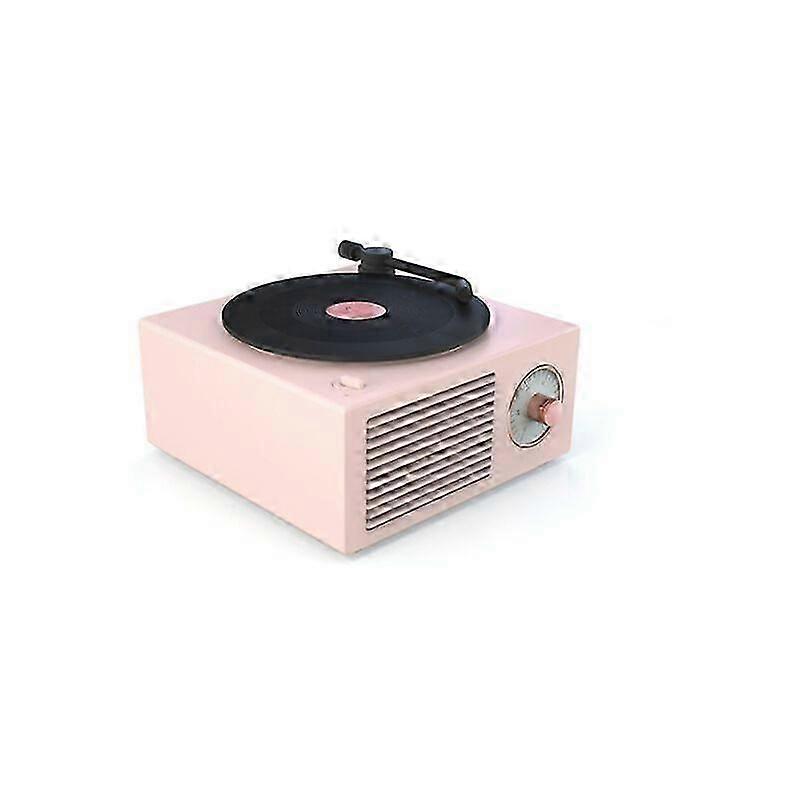 2025 Latest Model  Small Bluetooth vinyl record player multi-function wireless audio (pink)