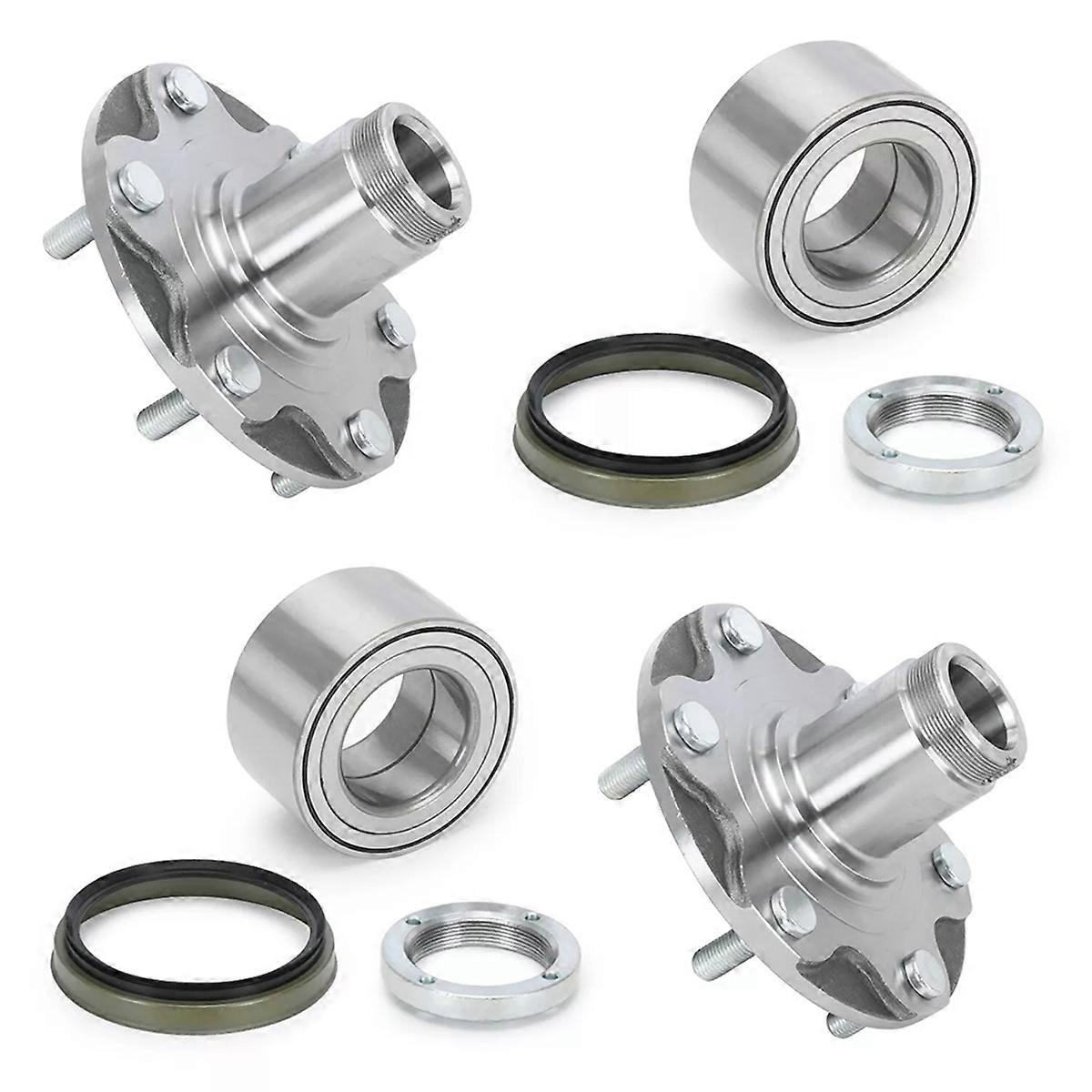 4Pcs Front Wheel Bearing Hub Set Kit Assembly for 4 Runner