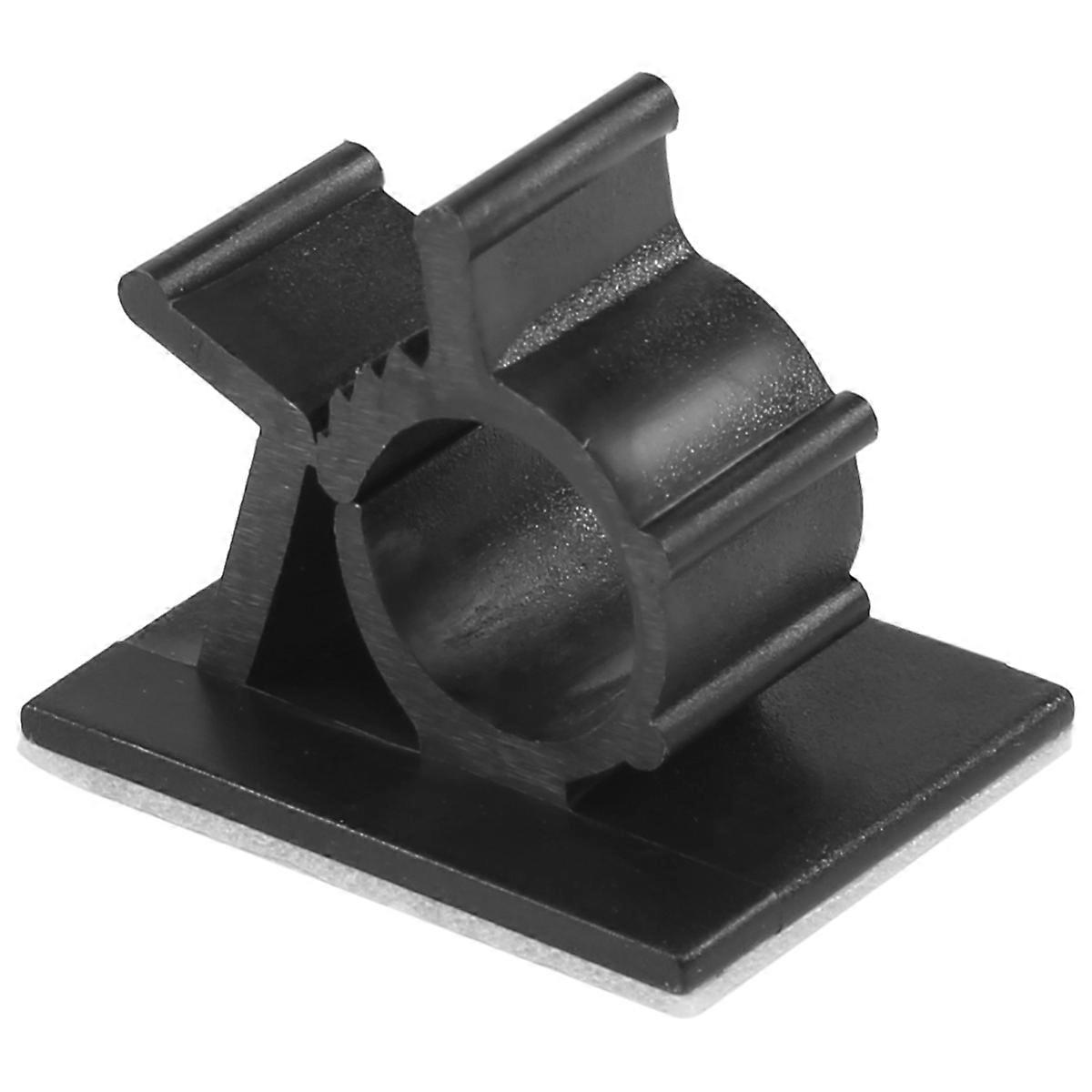 20Pcs Black Plastic Cable Clamps Self Car Cable Clips Wire Organizer