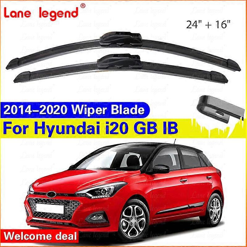 Applies to For Hyundai I20 GB IB 2014 - 2020 Active Front Windscreen Wiper Blades Windshield Window 24"+16" Car Accessories 2015 2016 2017