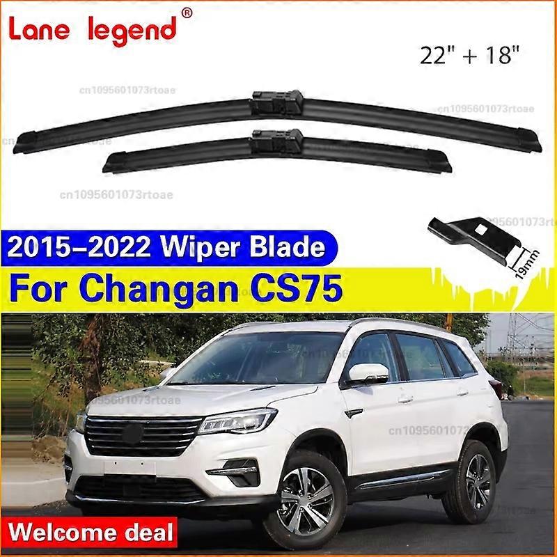 Applies to 2PCS For Changan CS75 2015 2016 2017 2018 2019 2020 2021 2022 Front Wiper Blades Windshield Windscreen Window 22"+18"